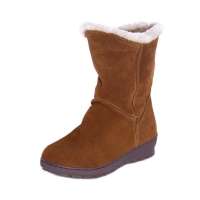 皮尔世绅雪地靴短靴可爱磨砂皮保暖靴子可爱女靴厚底8891黄色(36)