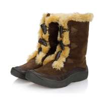 智鹰牛反毛中筒靴子AS9F54807M(咖啡色240)