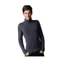 POLO VILLAE男士灰色两翻领休闲羊毛衫PFCPAAPCW57750(48)