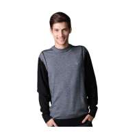 POLO VILLAE男士灰色圆领百搭羊毛衫PFCPDAPCW44750(52)