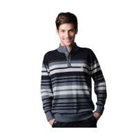 POLO VILLAE男士灰条翻领百搭休闲羊毛衫PFCPBAPCW45450(46)