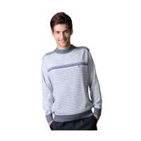 POLO VILLAE男士浅灰色圆领百搭休闲羊毛衫PFCPNAPCW45652(54)