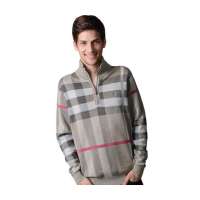 POLO VILLAE男士驼色立领百搭休闲羊毛衫PFCPDAPCW57181(48)