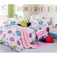 凯诗风尚护花使者全棉斜纹印花儿童三件套