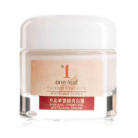 韩束one leaf月见草雪颜亮白霜50ml