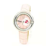 迪士尼真皮镶钻女表90206-3