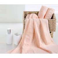 博洋家纺素雅竹纤维毛浴巾套盒(浅粉色)