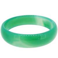 传神天然玛瑙(玉髓)绿手镯