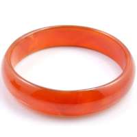 传神天然玛瑙红色透亮手镯