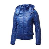 佐丹奴女装炫彩连帽保暖棉衣外套013715410016802(皇家宝石蓝色/中码)