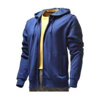 佐丹奴男装时尚横间帽开胸卫衣016705440016401(爱国者蓝色/小码)