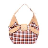 LEKENE丽佳娜防盗单肩女包TM21315红白灰格子