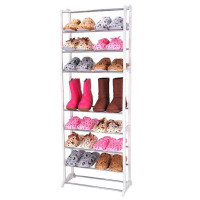 优雅主妇白色十层鞋架Y60