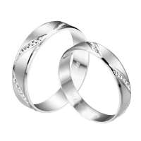 翠绿首饰爱相遇Pt950铂金情侣对戒(男18女13)