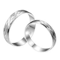 翠绿首饰一刻永远Pt950铂金情侣对戒(男20女14)