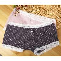 我享我家圆点平角女式家居短裤-M
