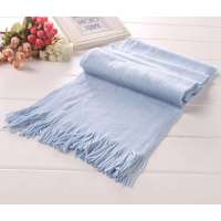 CK STORM 时尚素色多用围巾天蓝SWJ0101