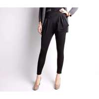 CK STORM 镶钻哈伦裤加绒黑色HLT0106(M)