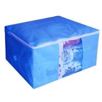e朝阳无纺布大号收纳箱SH-10002蓝花