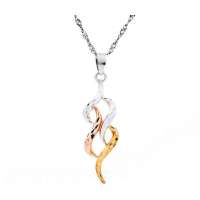 梦克拉18K彩金吊坠-飞翔的梦