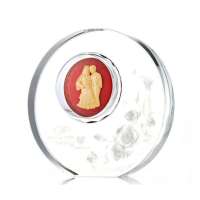 梦克拉24K999千足金黄金摆件_圆满