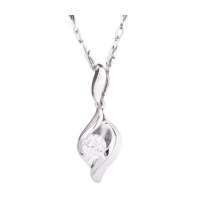 梦克拉PT950铂金白金钻石吊坠-相知