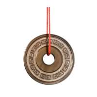 梦克拉天然黑曜石吊坠-平安美满