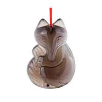 梦克拉天然极品冰种黑曜石吊坠-火狐