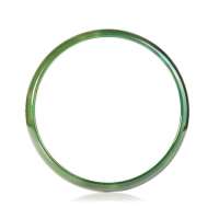 梦克拉天然极品绿玛瑙手镯-绿福