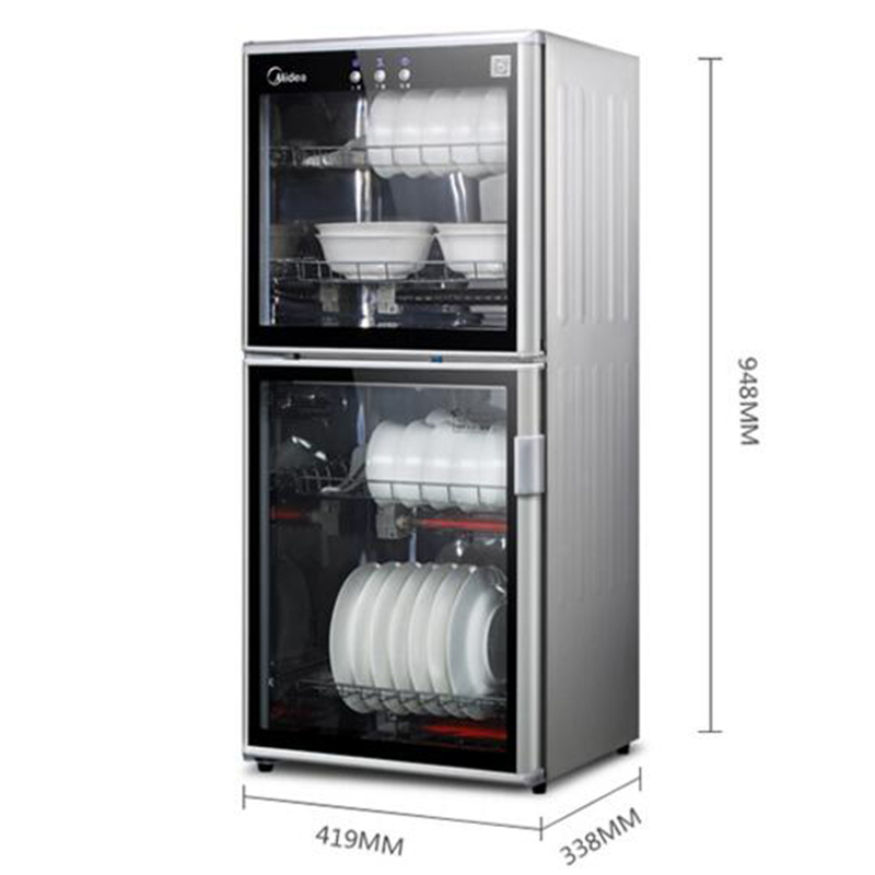 美的(Midea)二星级消毒柜MXV-ZLP100系列LG301 立式臭氧高温消毒碗柜