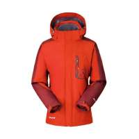 康尔健野Kingcamp秋冬女款防风防水抓绒两件套冲锋服KW9008朱红色XL