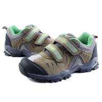 康尔健野Kingcamp真皮轻便小木马中性童鞋KF4092橄榄绿色35