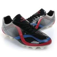 铁豹 风彩系列户外足球鞋1007_0204(银/黑/蓝/红/42)