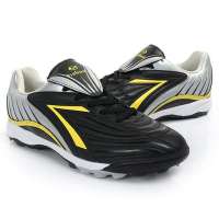 铁豹 烈雁系列户外足球鞋9833_0204(黑/银/黄/44)