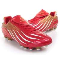 铁豹 旋风系列户外足球鞋1017_0605(红/金/44)