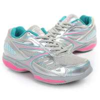 铁豹 健美塑身鞋时尚摇摇鞋Y10572_0313(银灰/粉红/36)