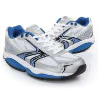 铁豹 健美塑身新时尚摇摇减肥鞋Y11225_0411(银/蓝/36)