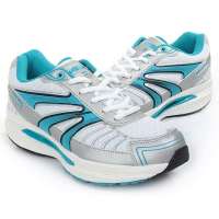 铁豹 健美塑身新时尚摇摇减肥鞋Y11226_0471(银/天蓝/35)