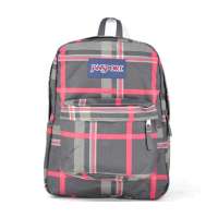 jansport休闲背包T501-7XZ黑条格纹