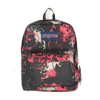 jansport休闲背包T501-7YC黑红花纹