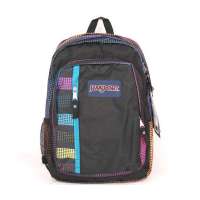 jansport休闲背包TTR9-7PD黑底彩纹