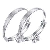 Lux-women-990足银宝宝手镯一对-乖宝宝