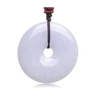 Lux-women-天然翡翠A货平安扣-年年平安