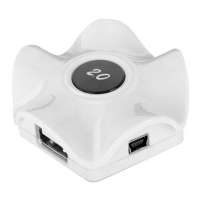 酷奇五角圆形USBHUBUP-006(白色)