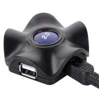 酷奇五角圆形USBHUBUP-006(黑色)