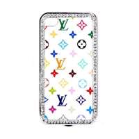 酷奇IPHONE手机外壳镶钻护套LV系列IP-318W(白色)