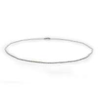 珂兰钻石丝雨S925银淡水珍珠项链