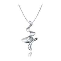 珂兰钻石舞动青春18K金钻石吊坠