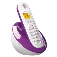 摩托罗拉 (MOTOROLA) C601C2.4G 数字 单 无绳电话机 (紫色)