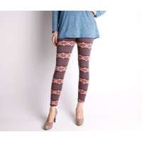 CK STORM 加厚雪花小鹿打底裤 褐点雪花DLT623